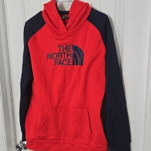 🔴 The North Face Red Pullover Hoodie | Women’s Large | Fleece Lined